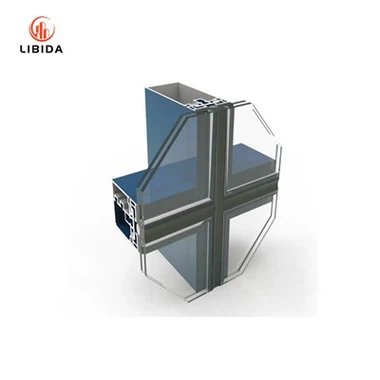 High-Transparency Ultra Ntshiab iav Kab Hlau Kab Hlau Rhuav Ntsa - zais zais thav duab Aluminium Tsev Facade